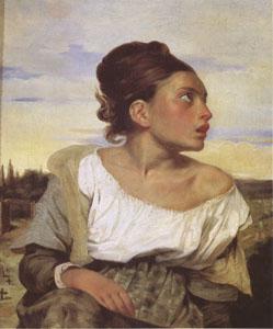 Eugene Delacroix Orphan Girl at the Cemetery (mk05) oil painting image